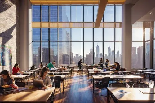 hudson yards,daylighting,tishman,juilliard,lunchroom,bobst,lunchrooms,1 wtc,bizinsider,renderings,schoolrooms,new york restaurant,bjarke,school design,hoboken condos for sale,study room,julliard,conference room,gensler,modern office,Illustration,Vector,Vector 14