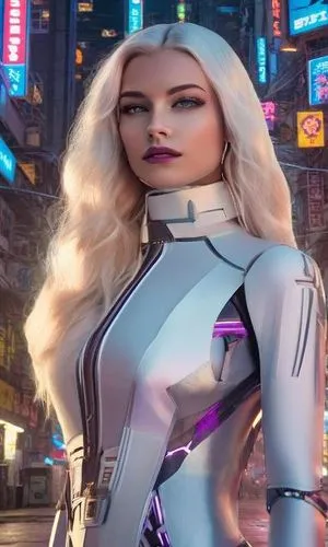 futuristic,silver,cyberpunk,nova,show off aurora,olallieberry,massively multiplayer online role-playing game,symetra,see-through clothing,city trans,hk,electro,x-men,chat bot,valerian,samara,women in technology,gizmodo,neon human resources,x men,Female,South Americans,Braided Bangs,Youth adult,M,Confidence,Underwear,Outdoor,Cyberpunk City