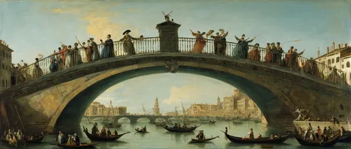 woman holding up a bridge of people of all ages,sant'angelo bridge,the carnival of venice,gondolas,tied-arch bridge,angel bridge,venetian,ponte sant'angelo,arch bridge,ponte vecchio,tiber bridge,bridg