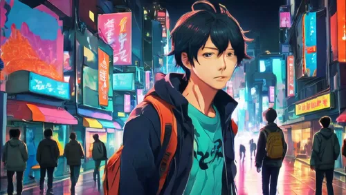 colorful city,yusuke,akira,junpei,tobio,akiba,Conceptual Art,Daily,Daily 24