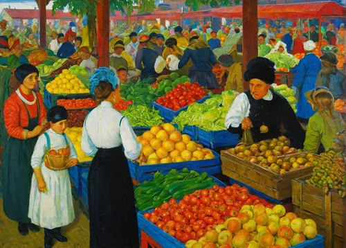 fruit market,farmer's market,the market,farmers market,market,vegetable market,large market,greengrocer,fruit stand,fruit stands,market vegetables,vendors,cart of apples,grocer,farmers local market,marketplace,market introduction,market fresh vegetables,principal market,market stall,Art,Classical Oil Painting,Classical Oil Painting 27