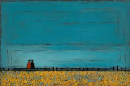 в теплых синих тонах,chair in field,suitcase in field,wheat field,chamomile in wheat field,grain field,farm landscape,yellow grass,wheat fields,rural landscape,vincent van gogh,vincent van gough,prair