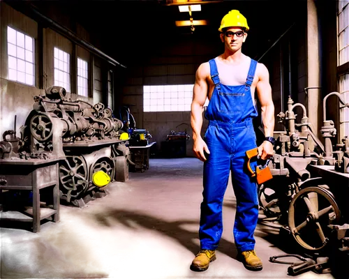 yellow machinery,ironworking,ironworker,machinist,millworker,autoworker,metalworker,millwright,utilityman,steelworker,construction worker,welder,foreman,workman,blackwelder,blacksmith,warehouseman,gas welder,workingman,pipefitter,Illustration,Realistic Fantasy,Realistic Fantasy 02