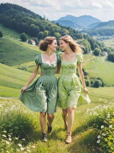 celtic woman,sound of music,countrywomen,aaaa,green summer,meadow play,Photography,Fashion Photography,Fashion Photography 05