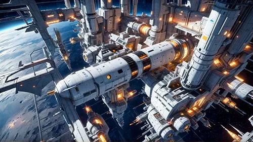 dreadnought,space station,battlecruisers,spaceports,undocking,undocked,space ships,rorqual,megaships,stratofortresses,space port,refineria,battlecruiser,sky space concept,launchers,battlefleet,docked,