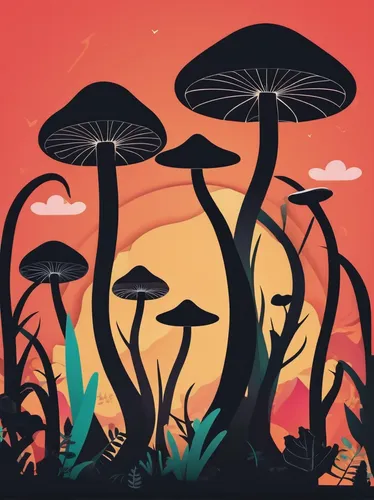 mushroom landscape,mushroom island,umbrella mushrooms,forest mushrooms,toadstools,mushrooms,fungal science,forest mushroom,brown mushrooms,edible mushrooms,tree mushroom,mushroom type,club mushroom,parasols,champignon mushroom,agaric,fungi,anti-cancer mushroom,cartoon forest,medicinal mushroom,Unique,Paper Cuts,Paper Cuts 05