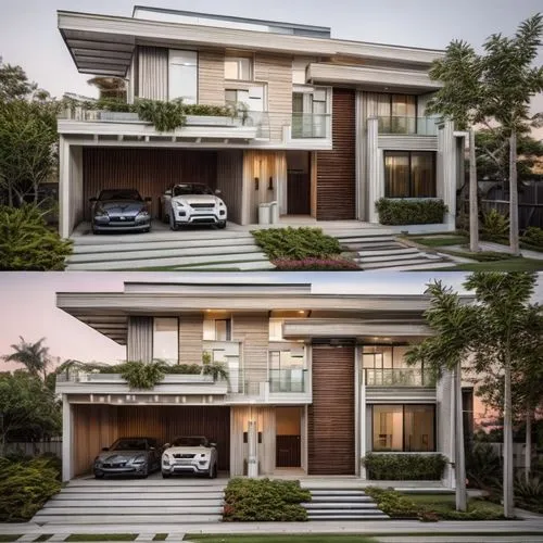 sunset ultra realistic,modern house,luxury home,modern architecture,modern style,crib,luxury property,driveway,luxury real estate,beautiful home,beverly hills,garage door,private house,mansion,large h