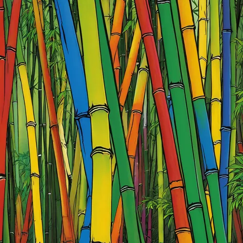 bamboo forest,bamboo plants,bamboo curtain,cartoon forest,hawaii bamboo,bamboo,sugarcane,cattails,birch forest,sugar cane,palm branches,colourful pencils,birch trees,grass fronds,reeds,rainbow pencil background,colored straws,long grass,palm fronds,paint brushes,Illustration,American Style,American Style 01