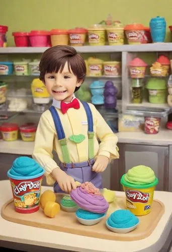 Buzzy Lightyear boy,play-doh,play doh,play dough,toy's story,colored icing,clay animation,toy story,doll kitchen,cake batter,girl with cereal bowl,baking cup,cookware and bakeware,pots and pans,baby f