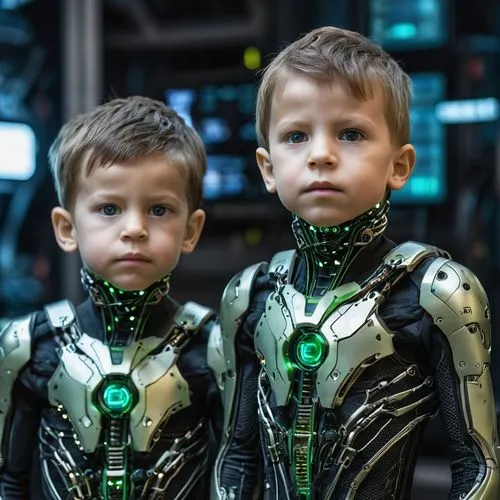 Twin boys assimilated by The Borg,futurians,terminators,cyborgs,cylons,automatons,futurekids,cyberangels,cyberpunks,futuregen,assimilis,cybersquatters,cybersurfers,roboticists,next generation,futurist