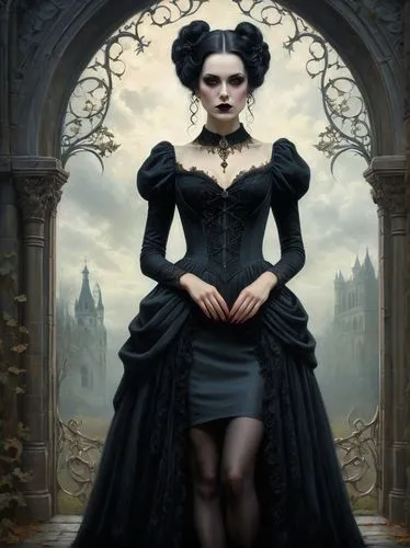 gothic portrait,gothic fashion,gothic woman,gothic dress,gothic style,goth woman,gothic,dark gothic mood,vampire lady,vampire woman,victorian lady,goth like,goth,goth subculture,fantasy portrait,victorian style,gothic architecture,goth weekend,crow queen,queen anne,Photography,General,Fantasy