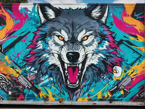 wolves,wolf,coyote,two wolves,shoreditch,wolf bob,tervuren,howl,husky,howling wolf,mural,canis lupus,berlin,malamute,berlin-kreuzberg,grafitti,wolfdog,graffiti,gray wolf,european wolf,Conceptual Art,Graffiti Art,Graffiti Art 07