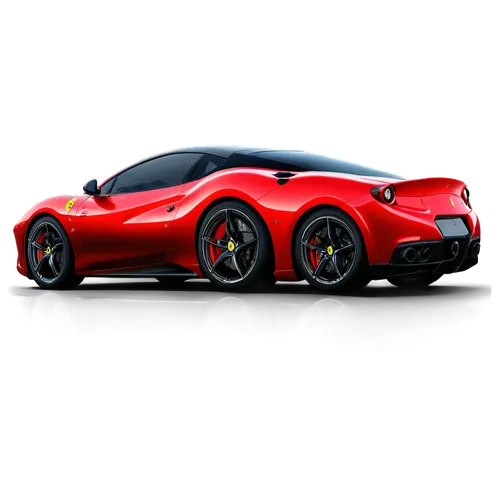 Ferrari sports car, red body, shiny metallic finish, sleek aerodynamic design, black rims, low-angle shot, 3/4 composition, dramatic lighting, cinematic atmosphere, high-contrast tone, vibrant color p