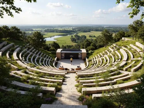 amphitheater,open air theatre,amphitheatre,douaumont,ancient theatre,roman theatre,glimmerglass,gethsemani,puy du fou,shumen,tulou,garsington,versailles,amphitheatres,montereau,ancient olympia,fontevraud,caramoor,italica,trianon