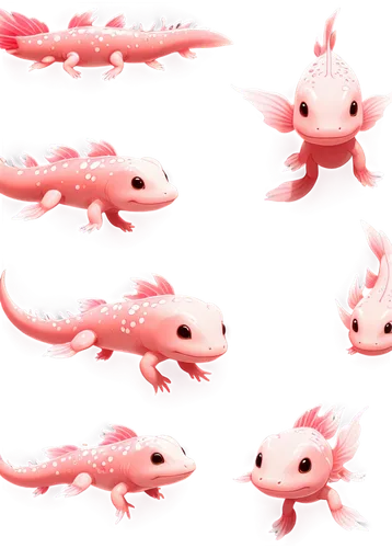 axolotl,spring salamander,woodland salamander,salamander,mole salamander,salmon-like fish,lungless salamander,hatchlings,pink quill,side-blotched lizards,dragon design,pink vector,small shrimp,small fish,dusky salamander,scale lizards,shrimp,limb males,climbing salamander,critter,Unique,Design,Character Design