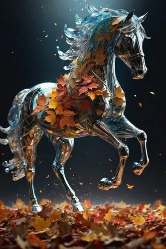 autumn background,kirin,colorful horse,painted horse,sleipnir,fire horse,pegasus,bronze horseman,pegasys,equine,garrison,fantasy picture,patronus,cheval,horse running,autumn theme,alpha horse,black horse,nikorn,carousel horse,Photography,Artistic Photography,Artistic Photography 15