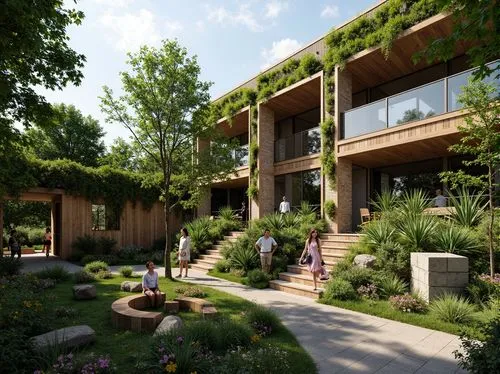 cohousing,ecovillages,landscape design sydney,passivhaus,ecovillage,landscaped,garden design sydney,yountville,landscape designers sydney,ecoterra,dunes house,residential,showhouse,timber house,3d rendering,garden elevation,cantilevers,forest house,revit,residential house