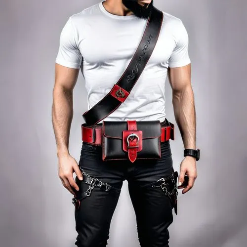 tool belt,climbing harness,waistbelt,gun holster,holstered,suspenders,Conceptual Art,Fantasy,Fantasy 34