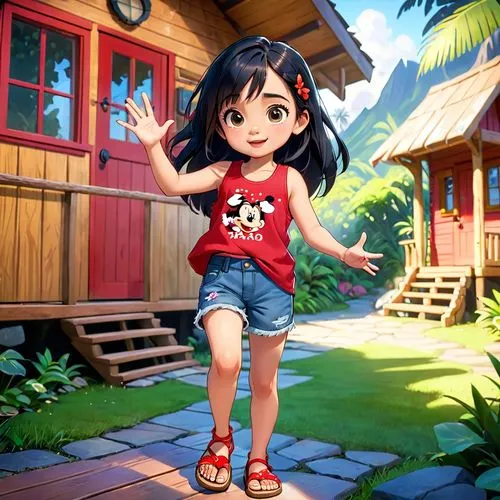 cute cartoon character,moana,polynesian girl,cute cartoon image,girl and boy outdoor,polynesian,candy island girl,kids illustration,lilo,children's background,game illustration,maya,summer background,red summer,little girl in wind,asia girl,agnes,hula,countrygirl,two-point-ladybug,Anime,Anime,Cartoon