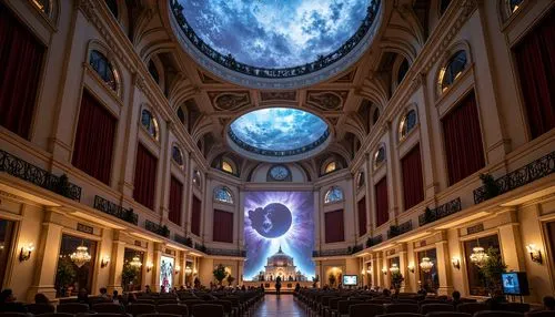 immenhausen,hall of the fallen,musical dome,dome,oculus,saint george's hall,grandeur,blue spheres,sky space concept,archly,the ceiling,holy place,cathedral,photosphere,360 °,360 ° panorama,grandcourt,ozma,borromini,sanctum