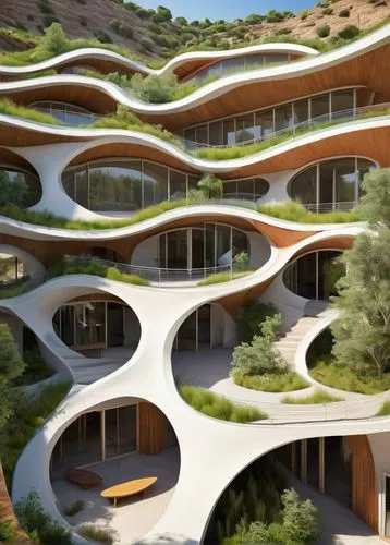 futuristic architecture,interlace,earthship,bjarke,ecovillages,terraces,xerfi,biomimicry,honeycomb structure,arcology,solar cell base,biospheres,rooves,ecotopia,roof landscape,futuristic landscape,miralles,heatherwick,building honeycomb,dunes house,Art,Classical Oil Painting,Classical Oil Painting 38