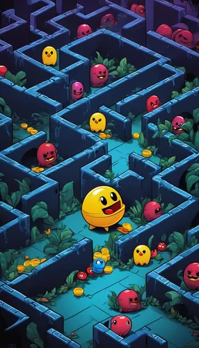 pac-man,pacman,maze,halloween background,fruit icons,halloween wallpaper,game illustration,pixel cells,fruits icons,space invaders,dot background,cube background,cartoon video game background,halloween icons,cut the rope,game art,smileys,yellow garden,pixaba,rubber ducks,Conceptual Art,Daily,Daily 13