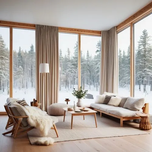 scandinavian style,winter window,winter house,coziness,wooden windows,cozier,snowhotel,sunroom,coziest,warm and cozy,livingroom,snow house,modern living room,alpine style,snowed in,living room,modern minimalist lounge,sitting room,wood window,snow landscape,Illustration,Children,Children 03