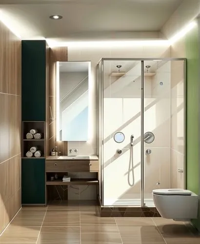 стена из зеленого мебельного щита.,a large modern bathroom with green walls,modern minimalist bathroom,luxury bathroom,banyo,bathroom,search interior solutions,marazzi