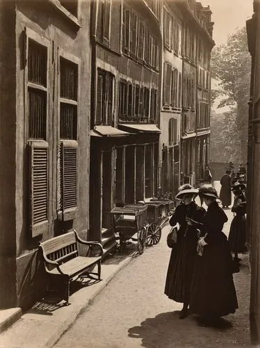 street scene,stieglitz,19th century,encarte,1900s,honfleur,july 1888,old linden alley,l'isle-sur-la-sorgue,hoorn,utrecht,1905,1906,street musicians,street view,braque francais,vintage french postcard,vaudeville,braque du bourbonnais,women at cafe,Photography,Black and white photography,Black and White Photography 15