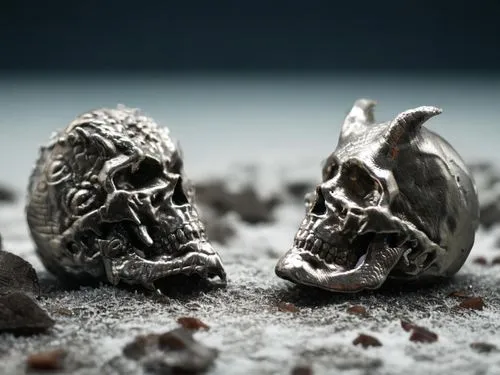 grave jewelry,skulls,silver octopus,silver pieces,skull sculpture,skulls bones,fossils,skulls and,skull and crossbones,fossilized resin,molten metal,viking grave,metal implants,silversmith,skull statue,skull and cross bones,pewter,memento mori,metalsmith,cufflinks