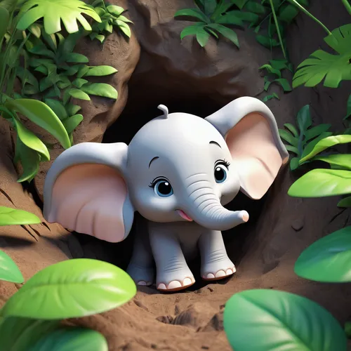 dumbo,baby elephant,elephant's child,elephant kid,cartoon elephants,elephant,pachyderm,girl elephant,elephant camp,cute cartoon character,asian elephant,forest animal,elephant calf,cute cartoon image,baby elephants,circus elephant,elephant toy,children's background,cub,cute animal,Unique,3D,3D Character