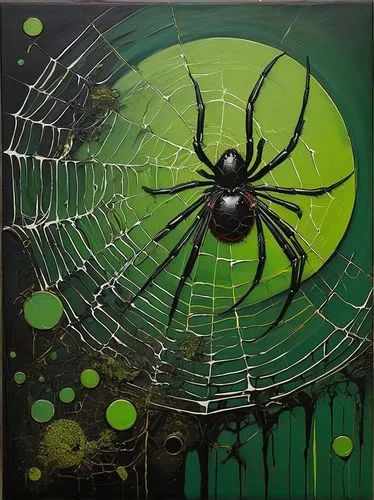 spider's web,arachnid,spider silk,spider web,spiderweb,shelob,Art,Classical Oil Painting,Classical Oil Painting 37