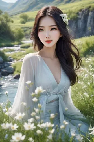 landscape background,koreana,diaochan,huayi,spring background,flower background,hanbok,ao dai,nature background,springtime background,lily water,kim,davichi,oriental princess,xiaoqing,jinling,xuebing,fantasy picture,yiwen,white blossom,Photography,Commercial