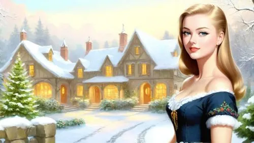 celtic woman,christmas snowy background,winter background,the snow queen,christmasbackground,snow scene