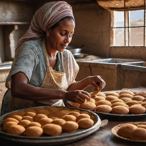 ethiopia,flour production,girl with bread-and-butter,chapati,eritrean cuisine,rasgula,bread rolls,pandebono,eritrea,pandesal,bangladeshi taka,freshly baked buns,mandazi,roti,makki di roti,indian sweets,buckwheat flour,ethiopian girl,woman holding pie,injera,Photography,General,Natural