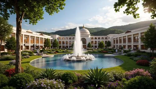 broadmoor,merano,almaty,caesar palace,resort,luxury hotel,khutor,dushanbe,garden of the fountain,dragon palace hotel,decorative fountains,many glacier hotel,rivendell,macao,tropoje,palace garden,fountain of friendship of peoples,cotai,mty,balsams