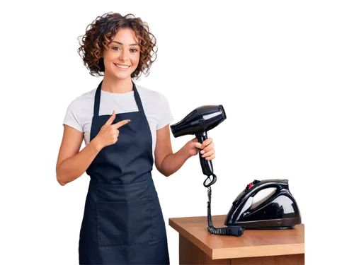 clothes iron,cookware and bakeware,random orbital sander,waitress,cash register,chef's uniform,handheld electric megaphone,cleaning woman,barista,cordless telephone,cashier,telephone operator,salesgirl,cooking utensils,kitchen scale,cleaning service,housekeeper,baking equipments,elliptical trainer,knife block,Illustration,Children,Children 01