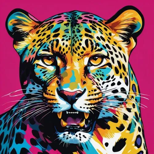 cool pop art,pop art style,pop art colors,jaguar,the pink panter,leopard,popart,effect pop art,pop art,pop art effect,pop art background,modern pop art,leopard head,adobe illustrator,serigraphy,tiger,cheetah,ocelot,cmyk,panther,Illustration,Vector,Vector 07