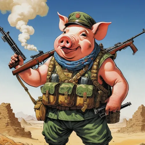 bay of pigs,warthog,porker,pig,suckling pig,pubg mascot,pot-bellied pig,hog,swine,domestic pig,pigs,pig roast,lucky pig,piglet,babi panggang,game illustration,pig's trotters,hog xiu,kawaii pig,piggy,Illustration,Japanese style,Japanese Style 05