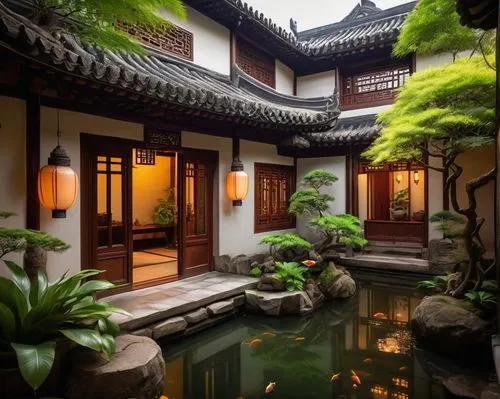 asian architecture,suzhou,wuzhen,qingcheng,japanese-style room,shuozhou,longshan,teahouse,ryokan,shaoming,shaoxing,chaozhou,moufang,hangzhou,oriental,mandarin house,yangling,wuyuan,teahouses,courtyard,Illustration,Children,Children 01