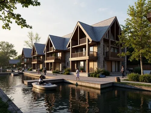 houten,cube stilt houses,stilt houses,floating huts,boathouses,townhomes,huizen,new housing development,maisonettes,europan,house by the water,arkitekter,residentie,maisons,3d rendering,aalsmeer,cohousing,wooden houses,waterhouses,houseboats