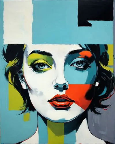 nielly,cool pop art,pop art style,pop art girl,pop art woman,effect pop art,Conceptual Art,Oil color,Oil Color 02