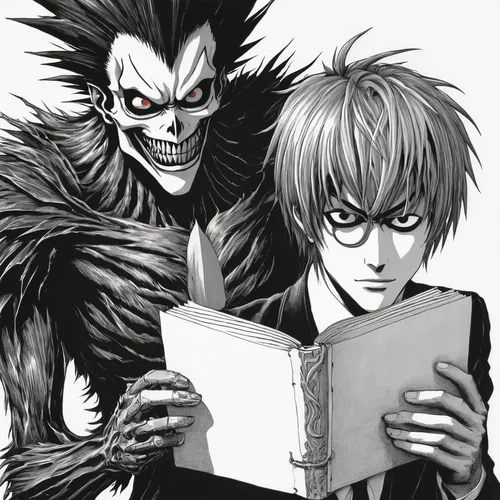 shinigami,readers,vanitas,reading,katakuri,lecture,e-book readers,manga,undead,tutor,examining,reader,goths,bookkeeper,tutoring,it,e-book,literature,them,ereader,Illustration,Black and White,Black and White 13