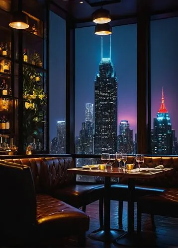 new york restaurant,chicago night,piano bar,manhattan,chicago skyline,willis tower,unique bar,fine dining restaurant,manhattan skyline,wine bar,big night city,tribute in light,liquor bar,blue hour,top of the rock,chicago,night view of red rose,new york skyline,city at night,salt bar,Photography,Black and white photography,Black and White Photography 03