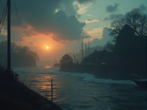 novigrad,evening atmosphere,eventide,harbor,coast sunset,innsmouth,butka,atmosphere,dusk,nordhagen,hightown,syberia,riverside,riverwood,cryengine,waterfront,holsworth,bluhdorn,coucher,rendalen,Photography,General,Realistic