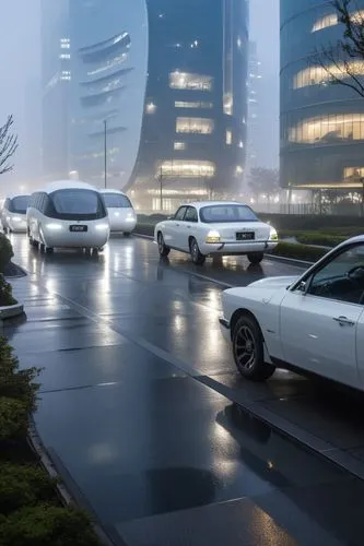 Tokyo city in the Japan.,a bunch of cars are driving down the road,changfeng,skylines,soarer,sedans,kuruma,bmws,Photography,General,Realistic