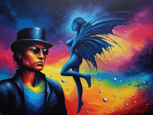 Painting Abstract Body Art Oil Painting
,varekai,nephilim,icarus,welin,juggler,illusionist,magician,antasy,conjuror,fantasy art,dream art,neon body painting,skyman,jamiroquai,surrealism,surrealists,sp