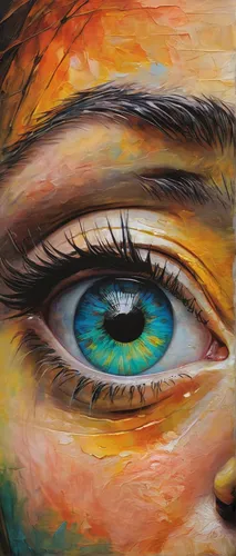 oil painting on canvas,women's eyes,street artist,abstract eye,oil pastels,oil painting,chalk drawing,regard,graffiti art,street artists,streetart,art painting,street art,meticulous painting,oil on canvas,eye,cosmic eye,glass painting,third eye,multicolor faces,Illustration,Paper based,Paper Based 06