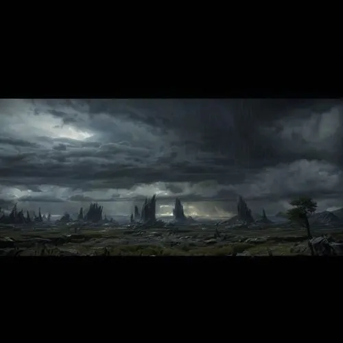 skyrim,northrend,post-apocalyptic landscape,storm clouds,stormy clouds,stormy sky,futuristic landscape,dramatic sky,dark clouds,epic sky,atmospheric,the storm of the invasion,rain clouds,grey clouds,the end of the world,mammatus,fantasy landscape,background screen,san storm,plains