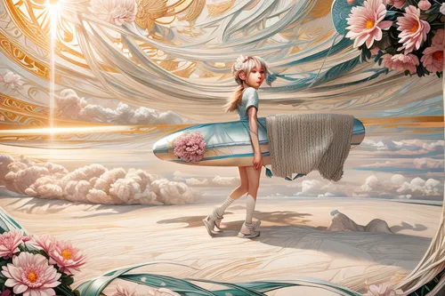 sky rose,mermaid background,japanese sakura background,fantasy picture,flower fairy,3d fantasy,sakura background,sun bride,wonderland,cosmos wind,japanese floral background,world digital painting,hatsune miku,fantasy art,parasol,rosa 'the fairy,alice,heliosphere,magic mirror,fantasia